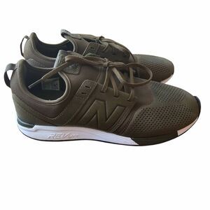 New Balance 247 MRL247NO Olive Perforated Leather Sneakers US 9 Running Fixable